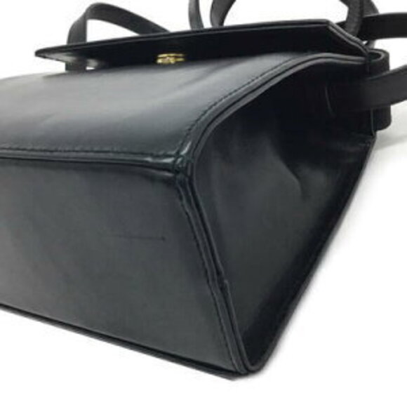 Salvatore Ferragamo Handbag Shoulder Bag Leather Black - Picture 14 of 15